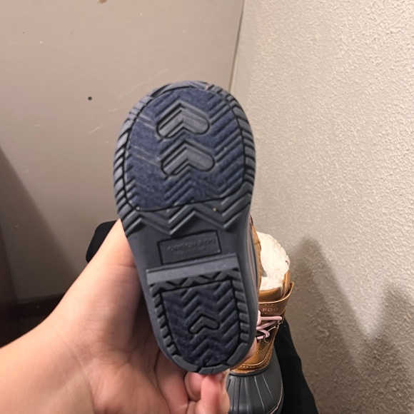 London Fog Brown and Gray Kids' Boots - Picture 3 of 3